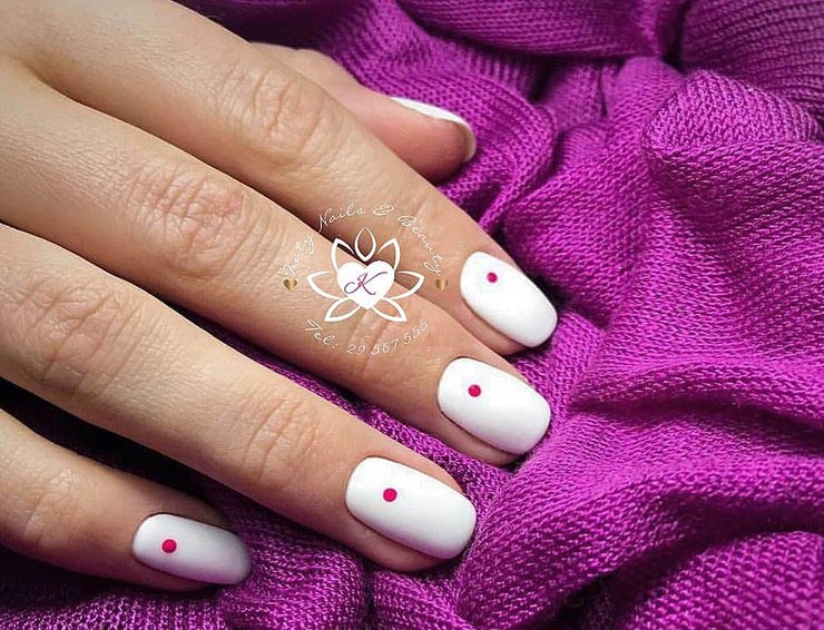 идеи маникюра с белым лаком, маникюр с белым лаком