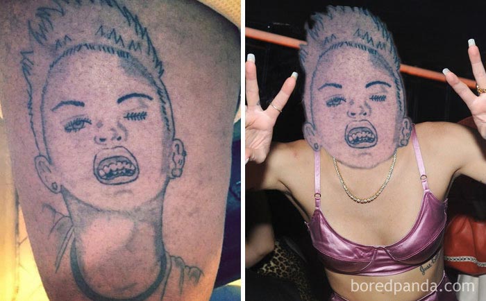 Кто-то заменил лица людей и животных татуировками с их же изображениями, и это смешно Кто-то заменил лица людей татуировками с их же изображениями, лица людей и животных заменили татуировками
