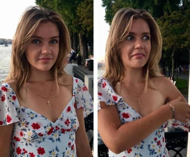 красавицы в в страшилищ, девушки превратились в страшилищ, девушки корчат рожи, девушки корчат смешные рожи