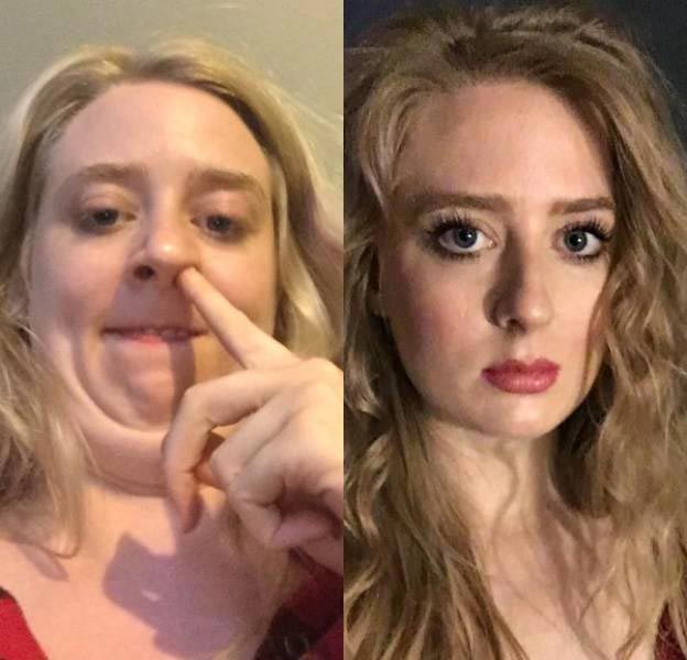 красавицы в в страшилищ, девушки превратились в страшилищ, девушки корчат рожи, девушки корчат смешные рожи