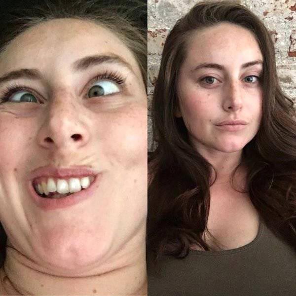 красавицы в в страшилищ, девушки превратились в страшилищ, девушки корчат рожи, девушки корчат смешные рожи