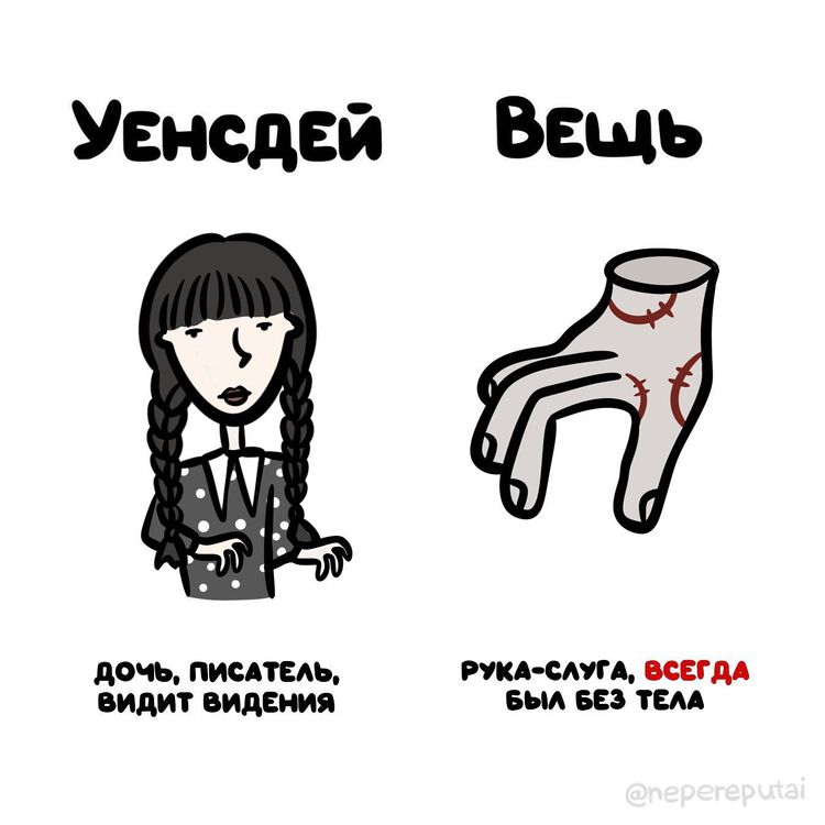 Вещь уэнсдей нарисовать