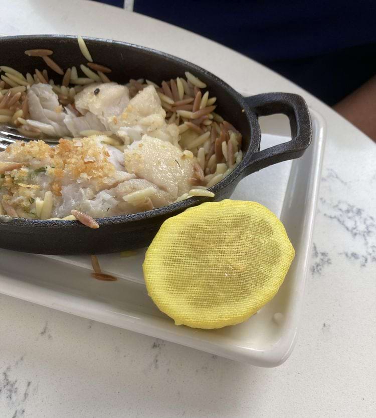 лимон накрытый марлей