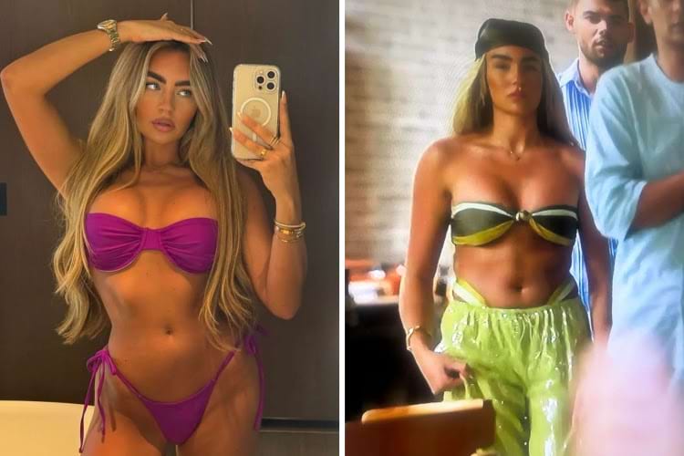 женщина с фотошопом и фильтрами и без них