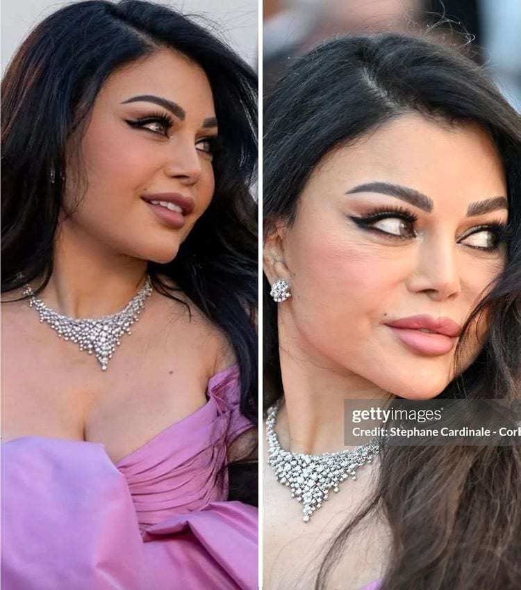 женщина с фотошопом и фильтрами и без