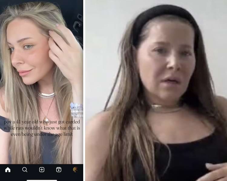 женщина с фотошоом и фильтрами и без