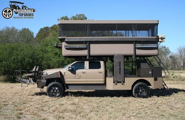 надстройка на пикапе для охоты с возвышенности