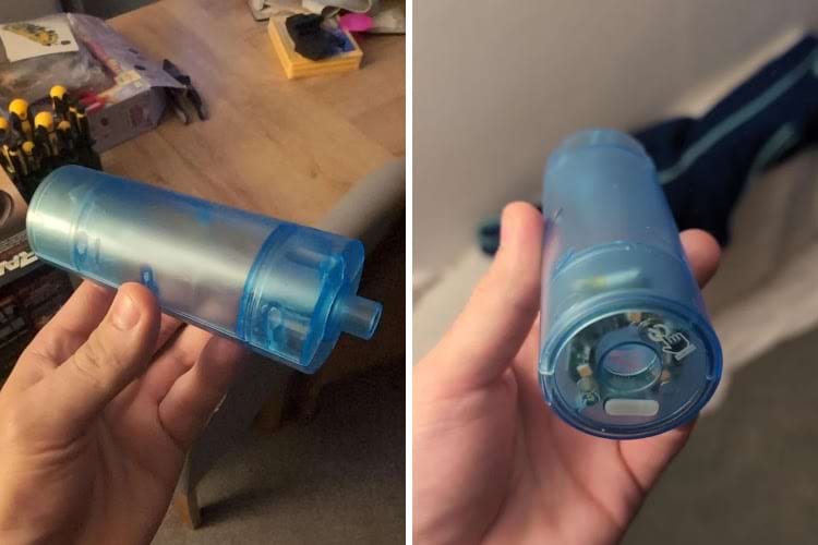 часть водяного пистолета, которая создаёт эффект дульного пламени