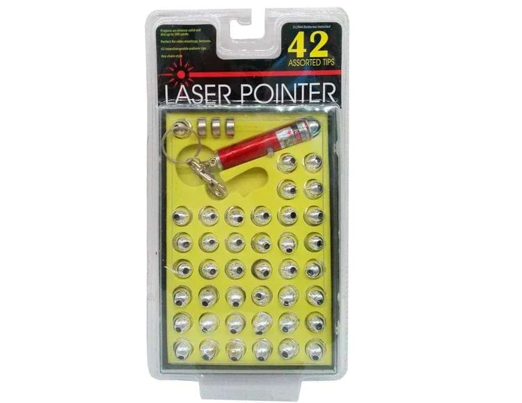 абор сменных насадок, идущий в комплекте с лазерной указкой