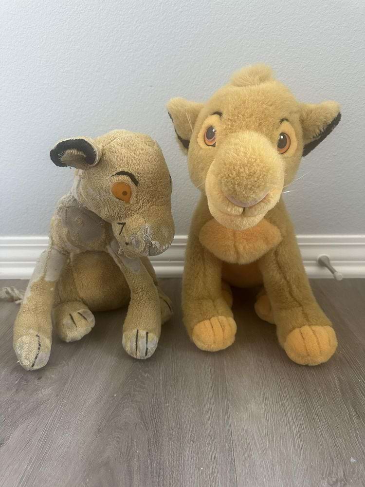 старая игрушка симба по сравнению с новой