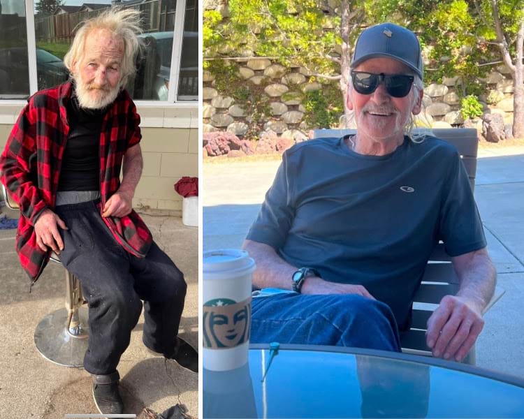 мужчина до и после того как бросил пить