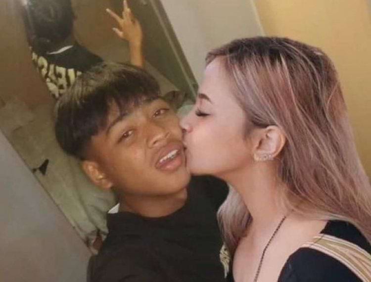 отредактированое фото парня, как будто он с девушкой