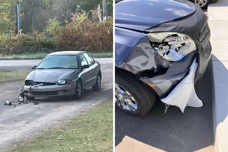 машина после аварии