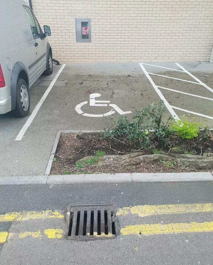 парковка для инвалидов без подъезда