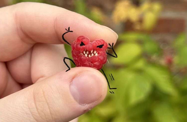 малина с зубами