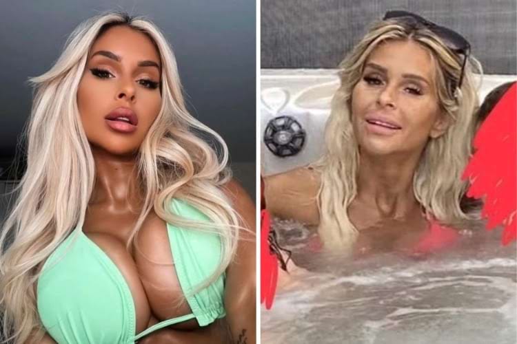 женщины до и после фильтров и фотошопа