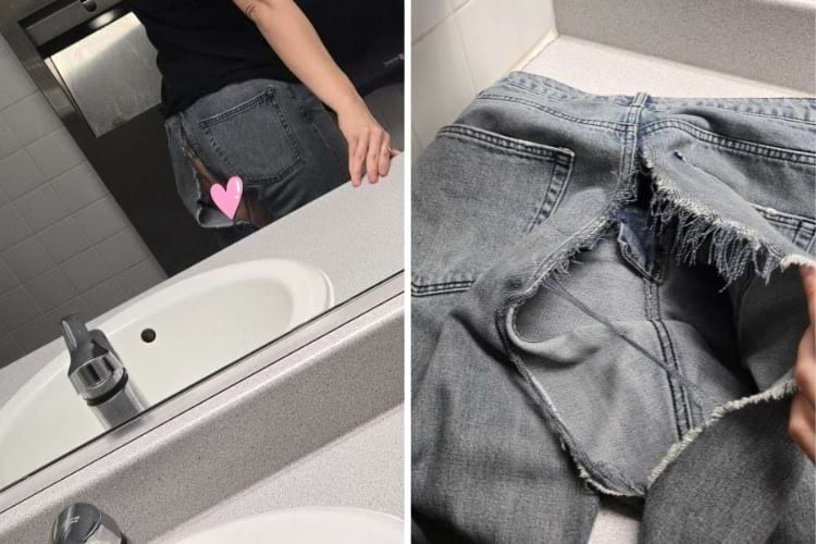 джинсы порвались на заднице