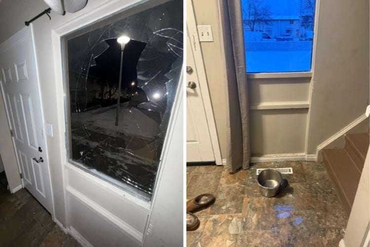 разбитое окно 