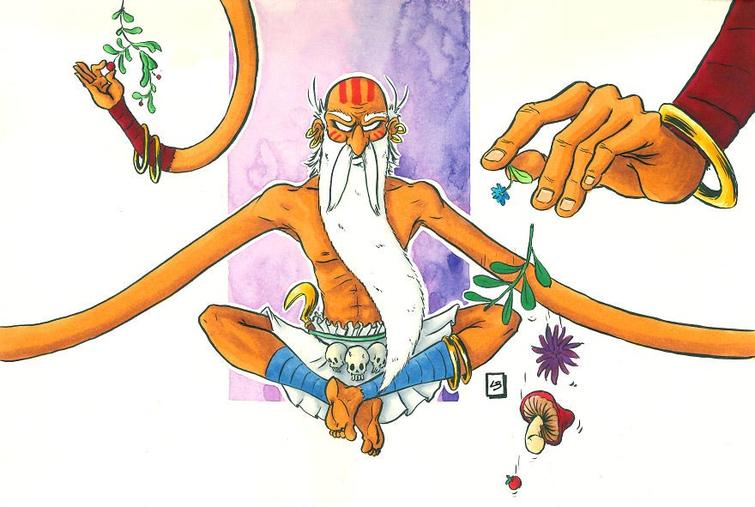 Художница совмещает двух разных персонажей в одну картинку, чтобы получить нового Художница совмещает двух разных персонажей в одну картинку, Линда Бурдебала, Linda Bouderbala