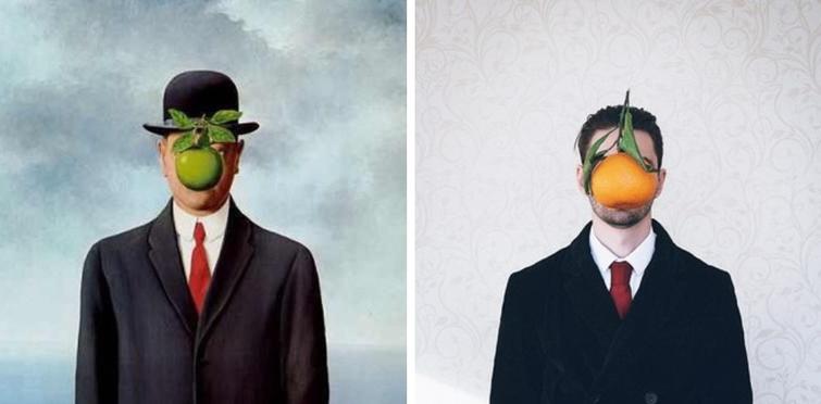 Я художник, я так вижу: люди воссоздают великие картины, используя лишь свою фантазию люди воссоздают великие картины, Сфоткай типа Рембрандт.