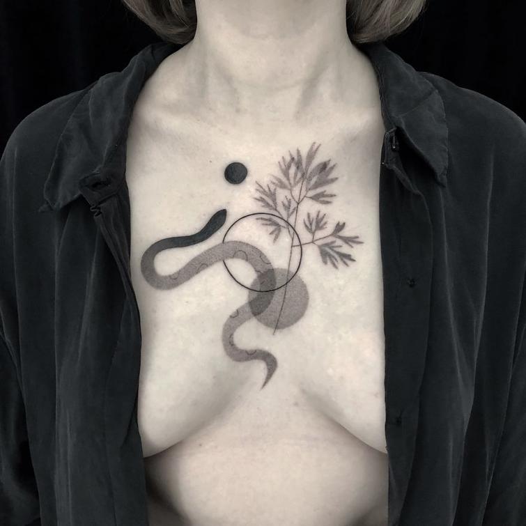 20 утончённых природных татуировок, которые понравятся даже консерваторам утончённые природные татуировки, Марта Славинска, Marta Sławińska