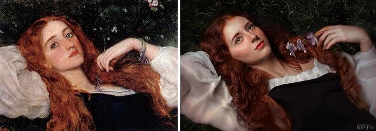 русские пытались воссоздать известные произведения искусства, сфоткай типа рембрандт