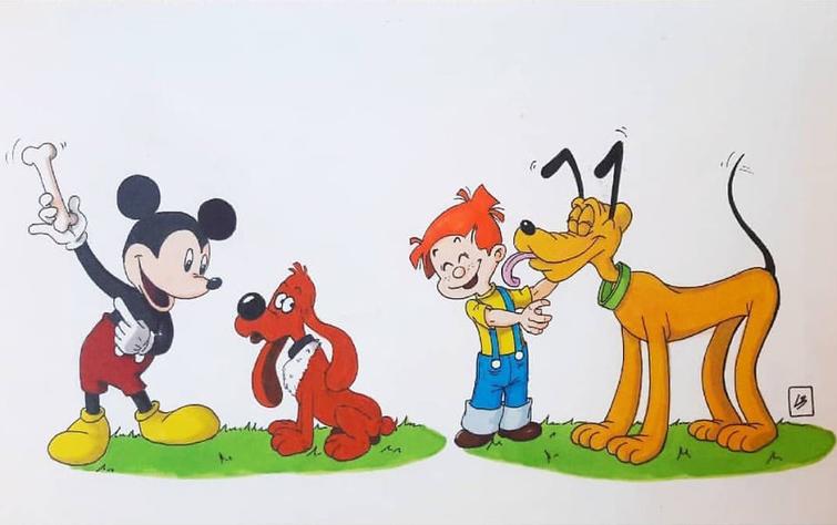 Художница поменяла местами известных мультяшных животных, Линда Бурдебала, Linda Bouderbala