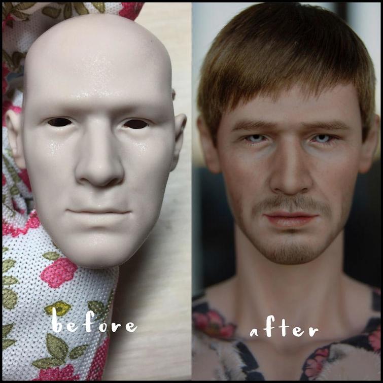 Украинская художница удаляет старый макияж у кукол, Ольга Каменецкая