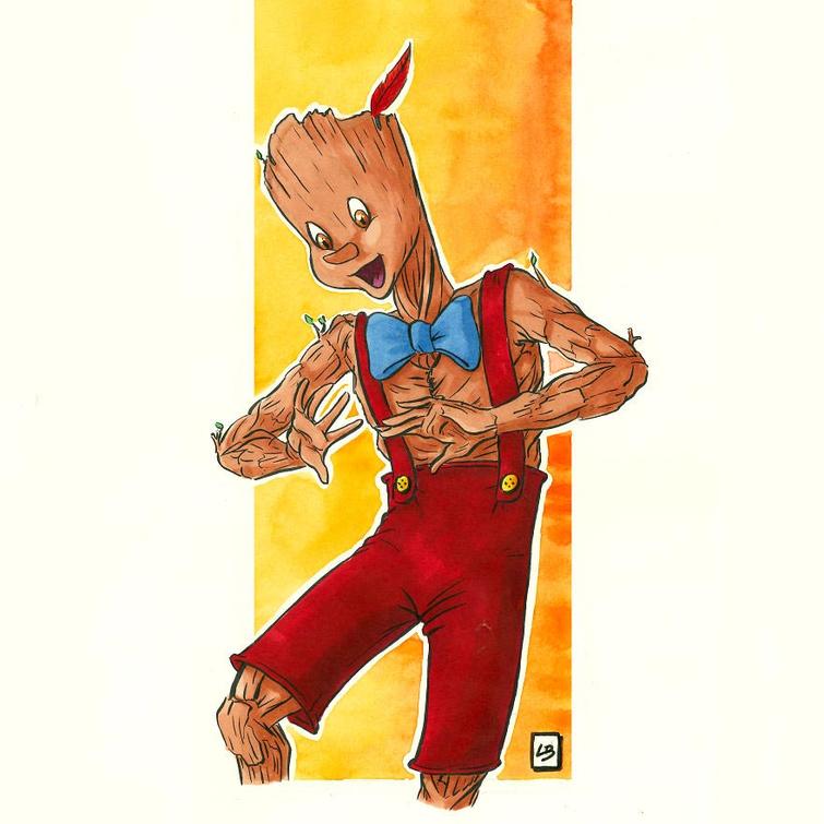 Художница совмещает двух разных персонажей в одну картинку, чтобы получить нового Художница совмещает двух разных персонажей в одну картинку, Линда Бурдебала, Linda Bouderbala