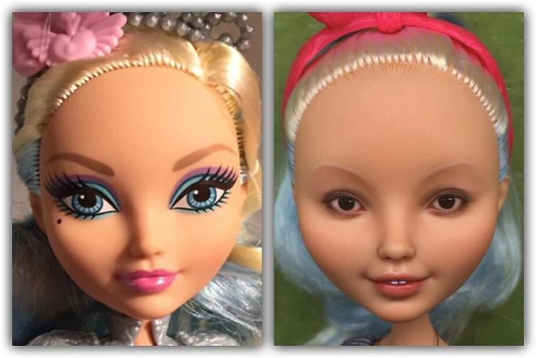Украинская художница удаляет старый макияж у кукол, Ольга Каменецкая