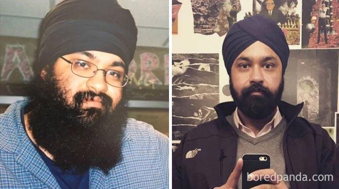 мужчины до и после барбера, стрижка бороды