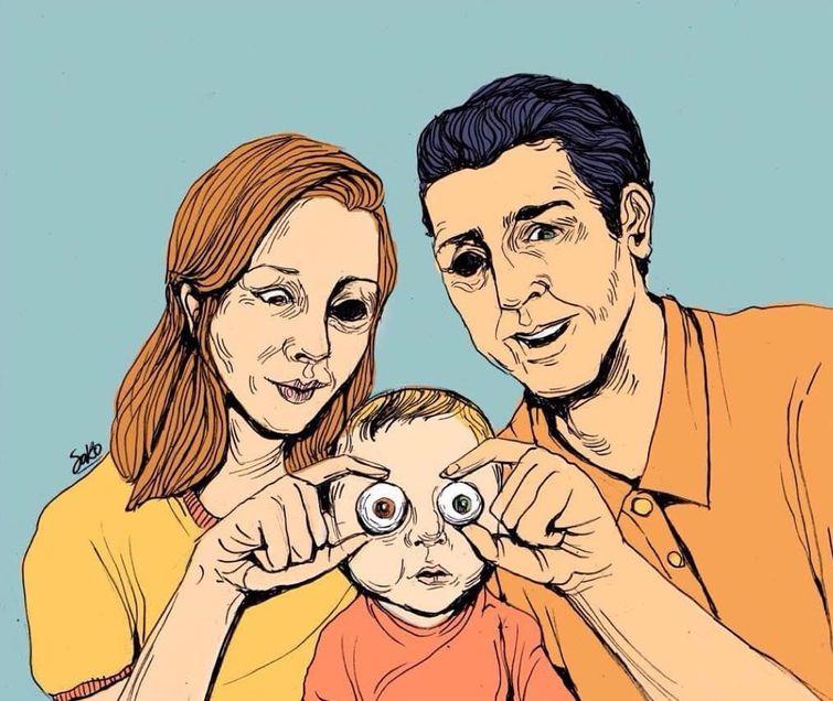  мощные иллюстрации о сегодняшнем мире, Сантьяго Оливерос, Sakoasko