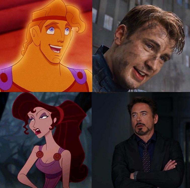 Роберт Дауни-младший и Крис Эванс выглядят как диснеевские дуэты, Роберт Дауни-младший, Крис Эванс