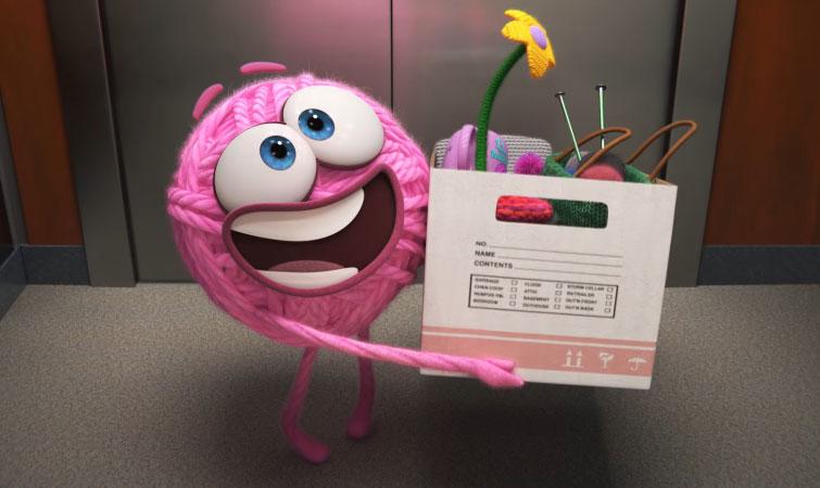 «Purl» — новая короткометражка от Pixar про розовый клубок и неравенство на работе Purl, Пёрл, короткометражка Pixar, новый мультфильм pixar