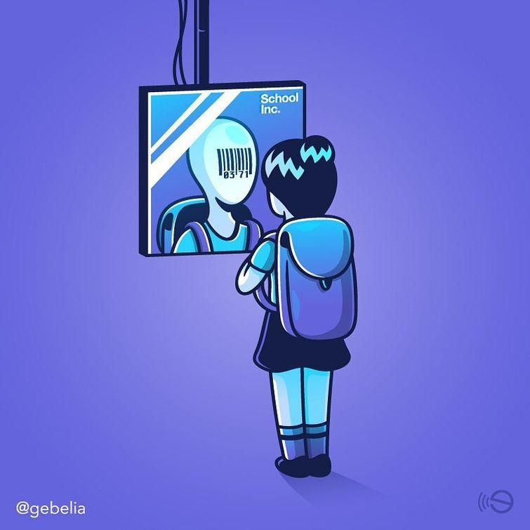 остроумные иллюстрации, печальная правда,Элия Коломбо, Elia Colombo