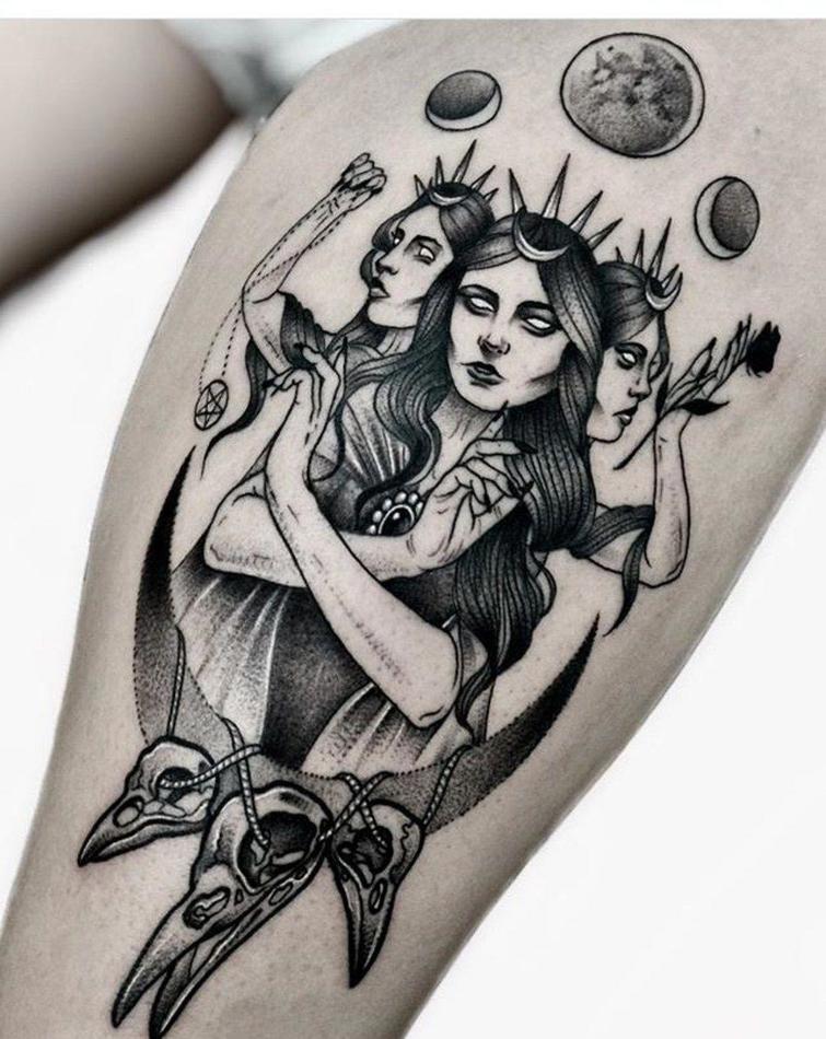 30 потрясающе крутых татуировок, созданных для настоящих ведьм и колдунов.