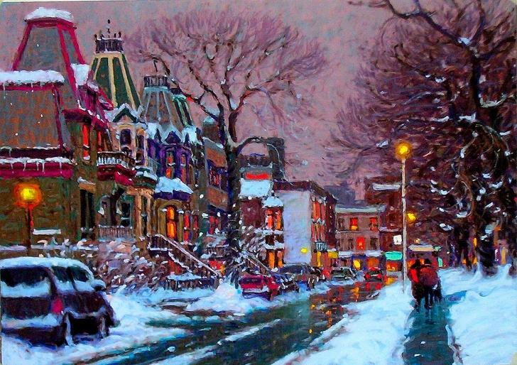 Картины этого художника такие же тёплые как какао с печеньками,  Ричард Савойя, Richard Savoie