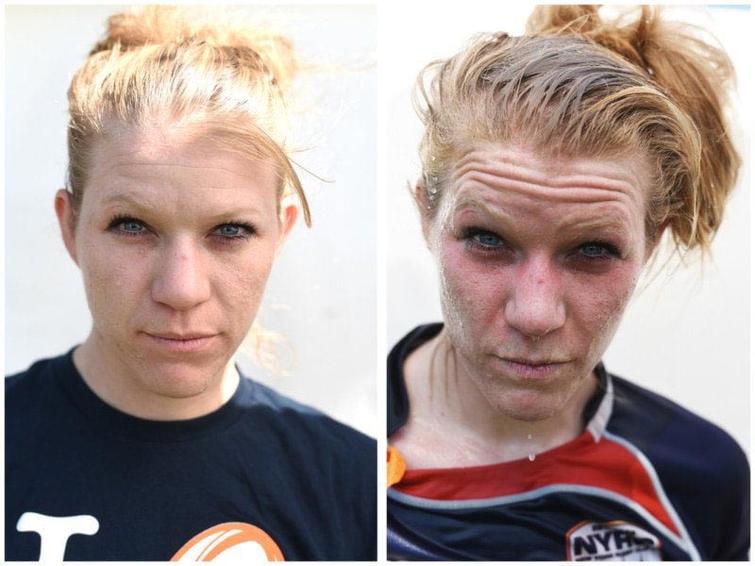 Фотограф снимает спортсменов до и после соревнований и там только пот и слёзы Фотограф снимает спортсменов до и после соревнований, Б. А. Ван Сисе