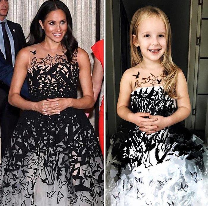 Девочка повторяет образы звёзд благодаря нарядам созданным её мамой, Алья Чаглар, Alya Chaglar, Стефани