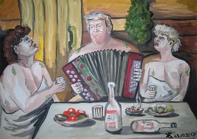 Трамп в России, трамп родился в россии, Трамп русский, трам-пам-пам, Вячеслав Жданов