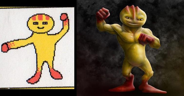 художник перерисовал свои детские рисунки, Оуэн Риксон, Owen Rixon