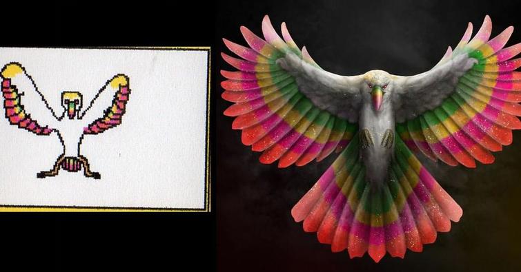 художник перерисовал свои детские рисунки, Оуэн Риксон, Owen Rixon