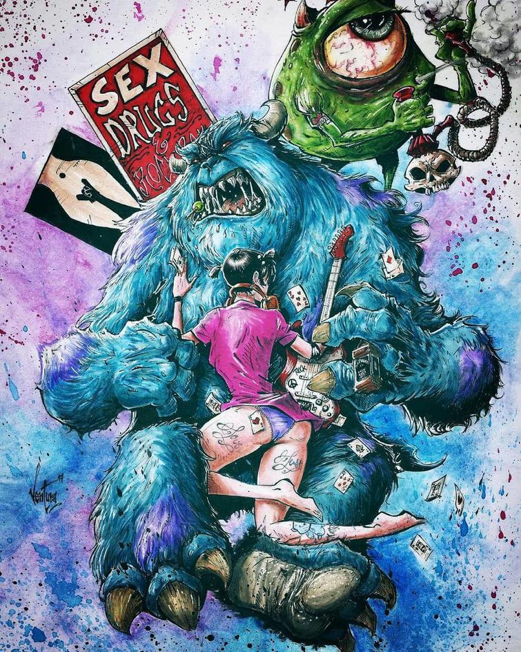 Не детские сказки: художник разрушит ваше детство своими жуткими образами любимых героев художник разрушит ваше детство своими жуткими образами, Марсело Вентура, Marcelo Ventura