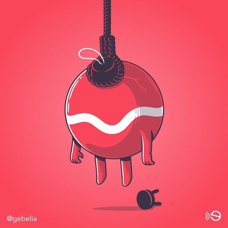 остроумные иллюстрации, печальная правда,Элия Коломбо, Elia Colombo