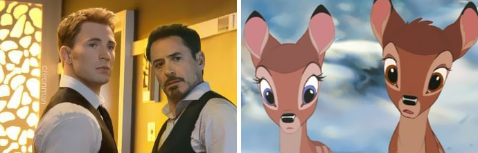 Роберт Дауни-младший и Крис Эванс выглядят как диснеевские дуэты, Роберт Дауни-младший, Крис Эванс