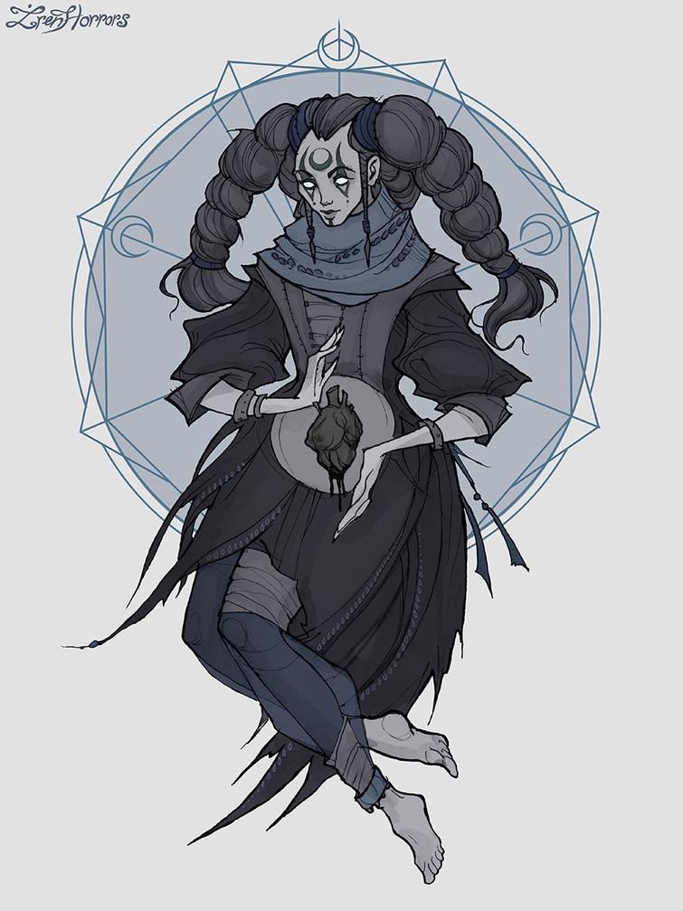 Российская художница представила 12 знаков Зодиака в виде мрачных ведьм и нам нравится художница представила 12 знаков Зодиака в виде мрачных ведьм, Iren Horrors