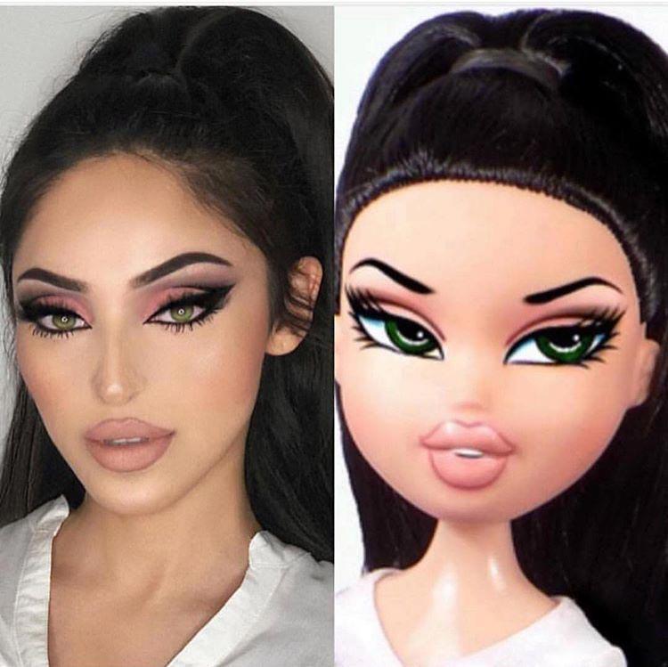 bratzChallenge, челлендж bratz,  воссоздать макияж и образ кукол Братц