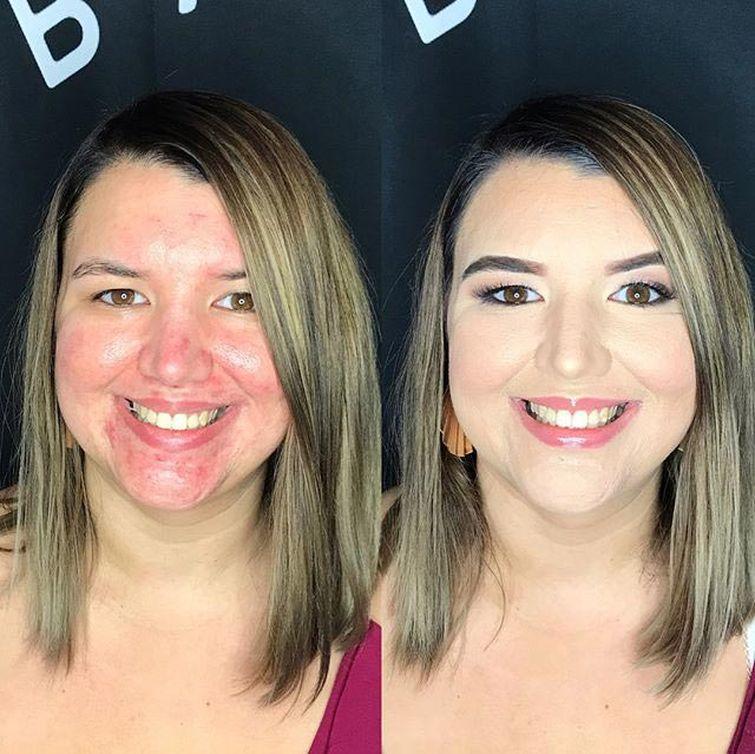 Девушки до и после макияжа, #powerofmakeup