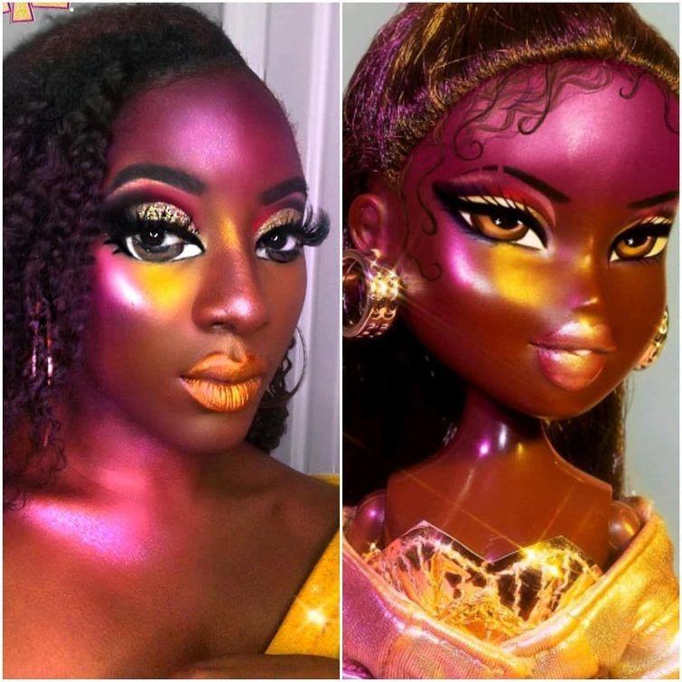 bratzChallenge, челлендж bratz,  воссоздать макияж и образ кукол Братц