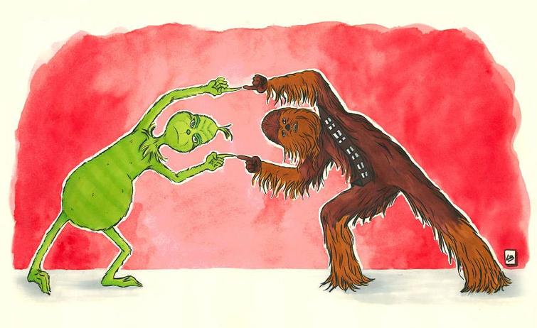 Художница совмещает двух разных персонажей в одну картинку, чтобы получить нового Художница совмещает двух разных персонажей в одну картинку, Линда Бурдебала, Linda Bouderbala